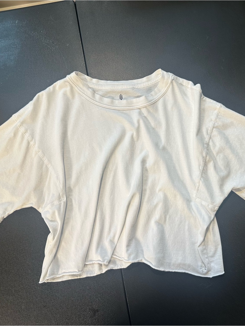 fp movement - womens white next level boat neck tee - size xs